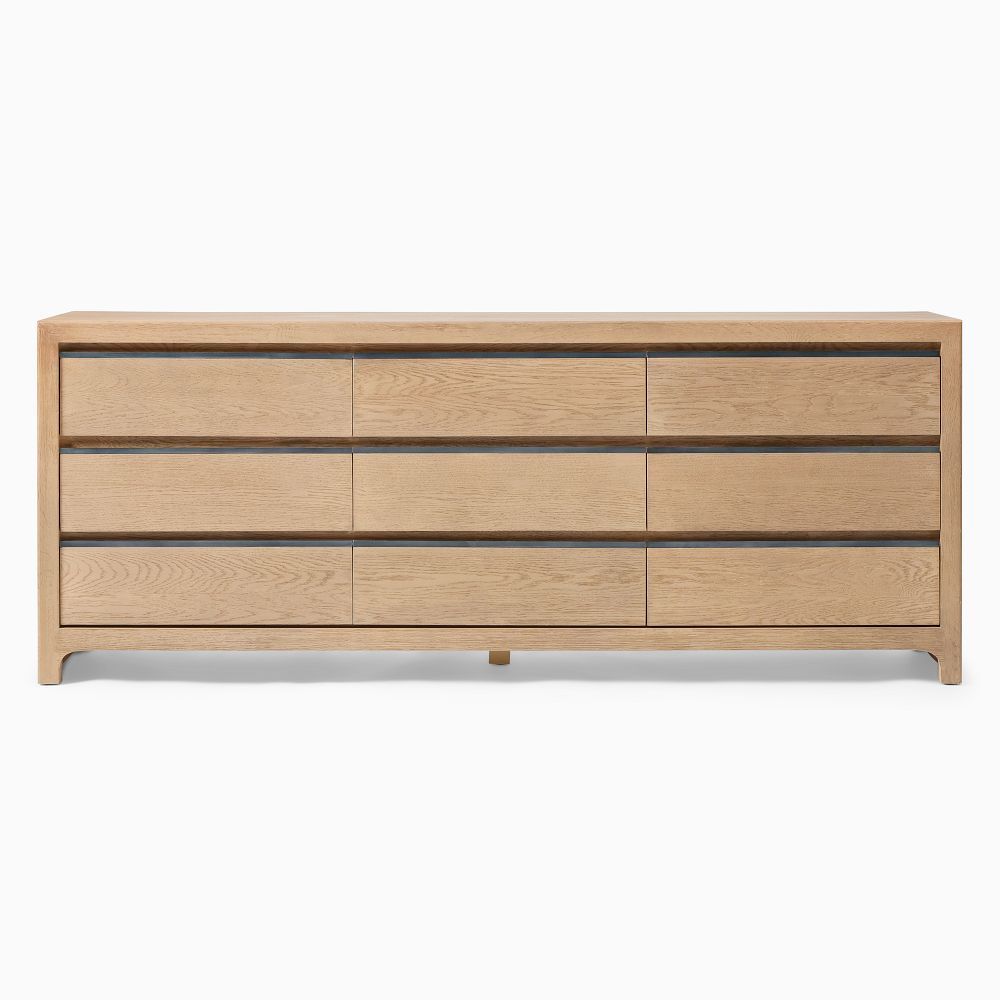 Hartford 9-Drawer Dresser, Oak Veneer, Solid Dune | West Elm (US)