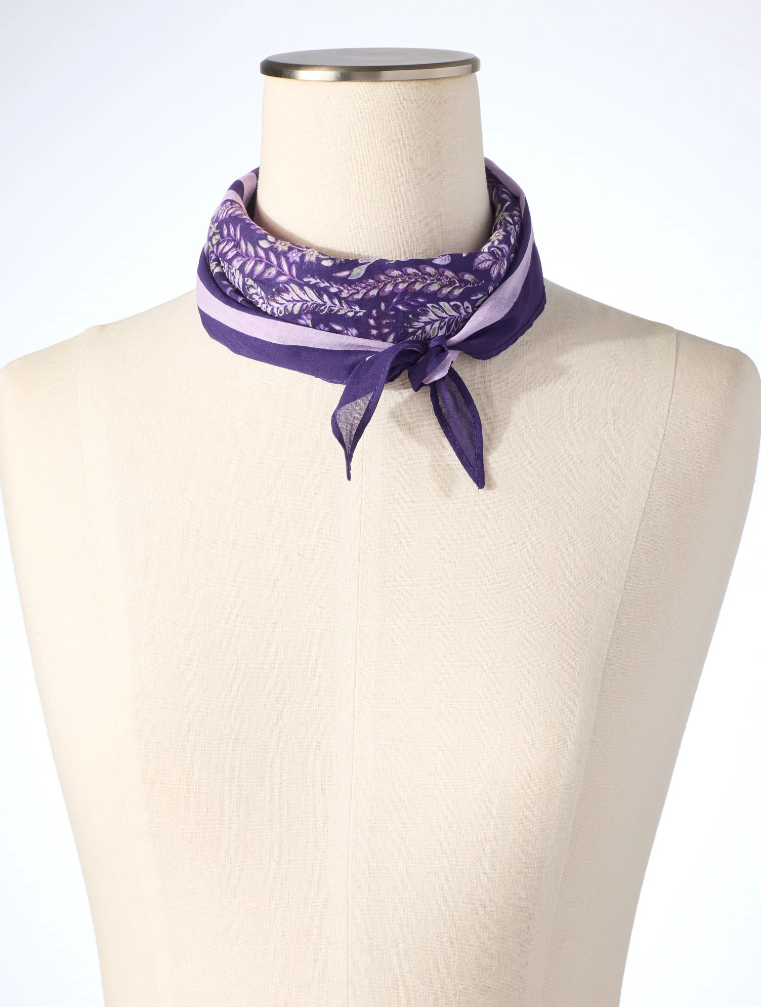Foliage Fresco Diamond Scarf - Bramble Purple - 001 Talbots | Talbots