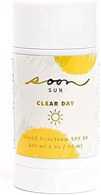 Clear Day Broad Spectrum SPF 50 Stick - Moisturizing Sunscreen for Face & Body - PABA-Free and Ox... | Amazon (US)