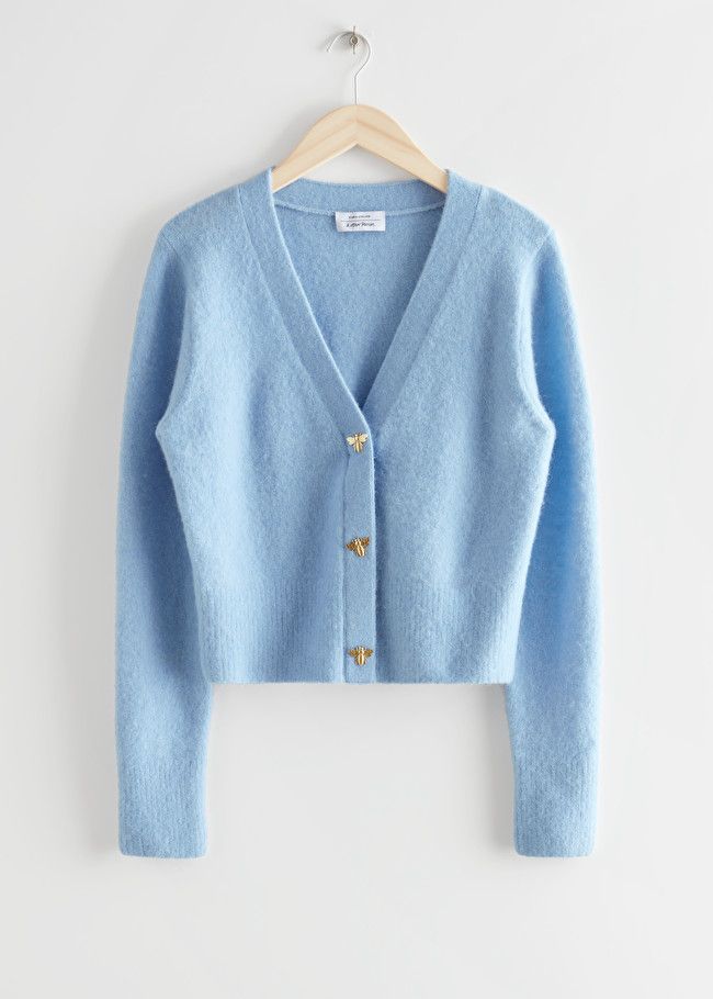 Bee Button Alpaca Blend Cardigan | & Other Stories (EU + UK)