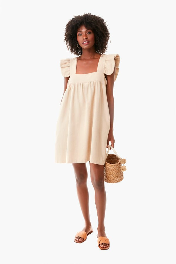 Sandstone Hazel Flutter Sleeve Dress | Tuckernuck (US)