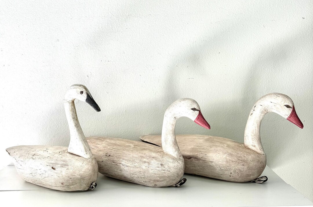 Vintage F & S Handmade Wood Swan Bouy, Handcarved Swan, Signee Swan, Star Emblem - Etsy Canada | Etsy (US)