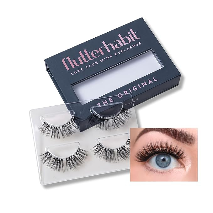 FlutterHabit The Original Lashes, DIY Lash Extensions [Up to 10 Day Wear], Long & Neat Doll Eyed ... | Amazon (US)