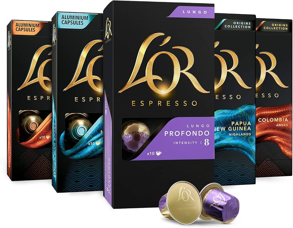 L'OR Espresso Capsules, 50 Count Mild Variety Pack, Single-Serve Aluminum Coffee Capsules Compati... | Amazon (US)