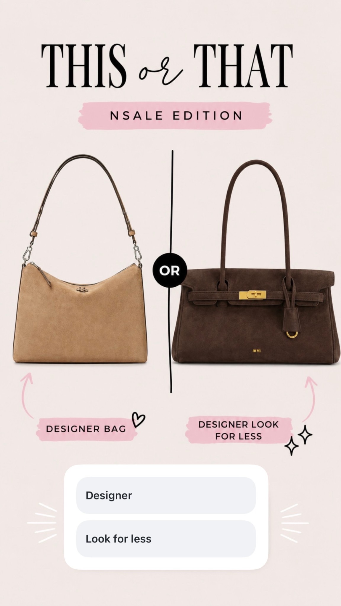 Which is your favorite?! I got both but I LOVE the Tory Burch bag. The slouch is so cute. The shape. The color and you can use it crossbody or shoulder!!

#LTKSaleAlert #LTKOver40 #LTKSeasonal