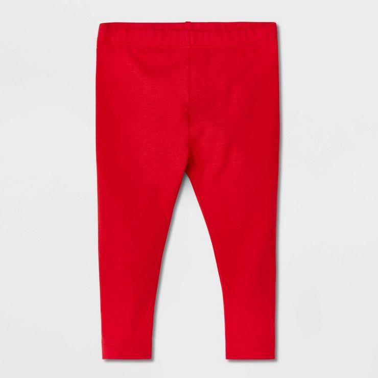 Baby Girls' Bow Leggings - Cat & Jack™ Red | Target