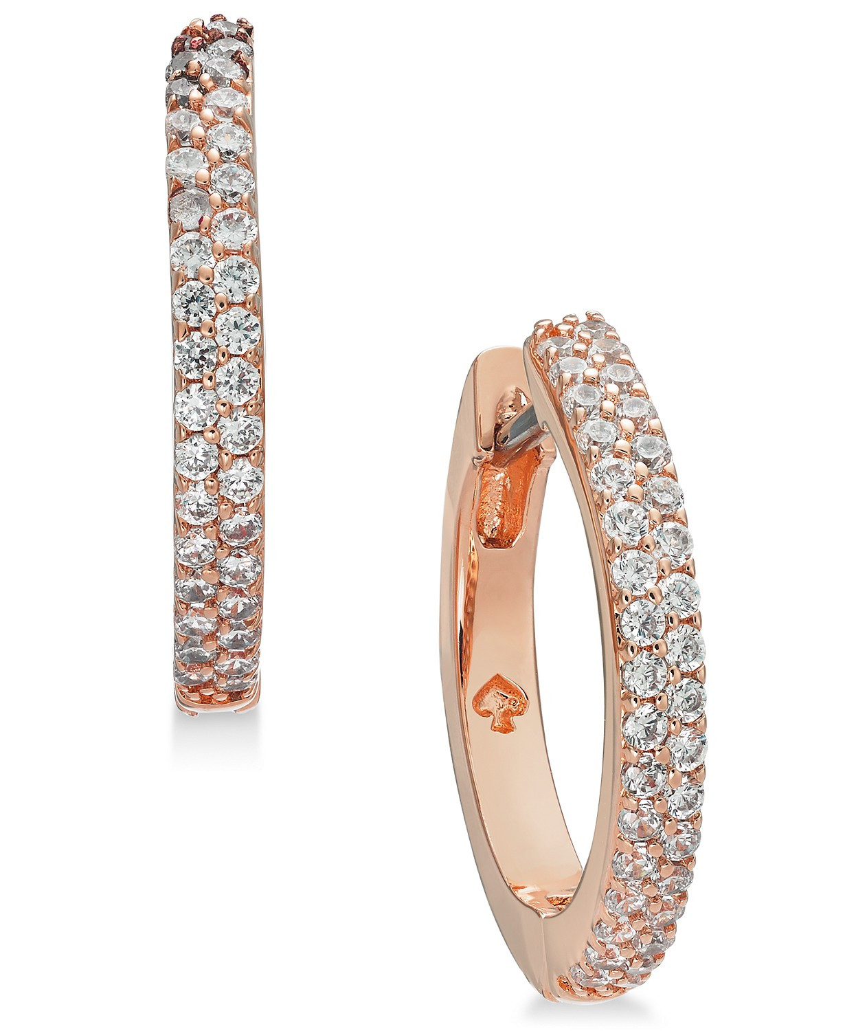 Pavé Huggie Hoop Earrings | Macys (US)