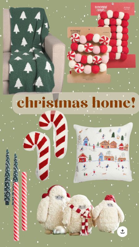 Christmas Home Decor - Holiday Decorating - throw pillows - budget Christmas- red and green - classic Christmas - candy canes - trees - whimsical decor 

#LTKsalealert #LTKHoliday #LTKSeasonal