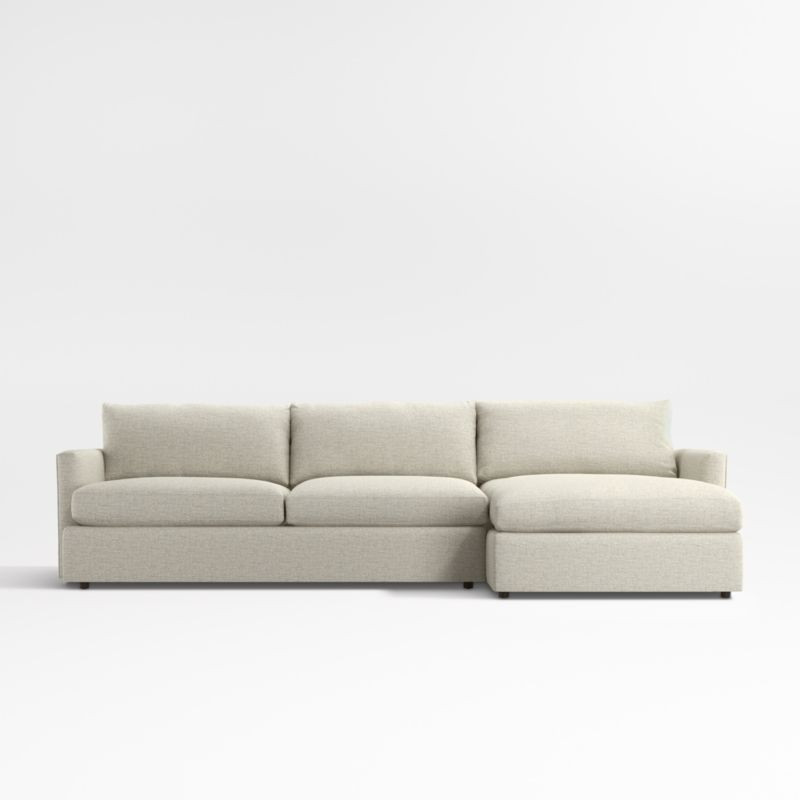 Lounge Deep 2-Piece Sectional Sofa with Chaise Lounge + Reviews | Crate & Barrel | Crate & Barrel