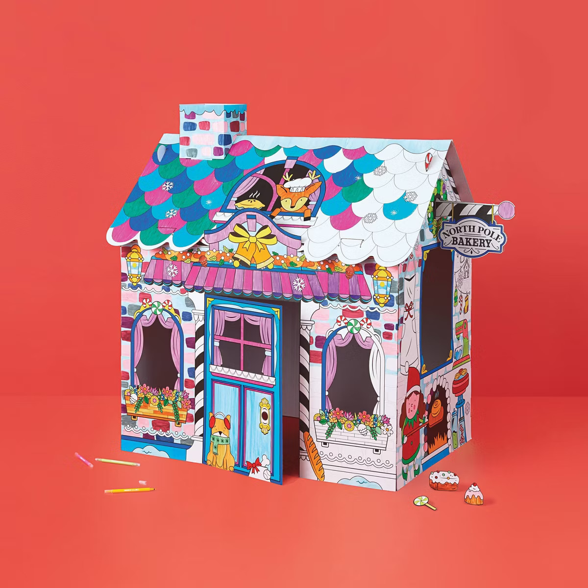 Christmas Craft Color-Your-Own Bakery Fort - Mondo Llama™ | Target