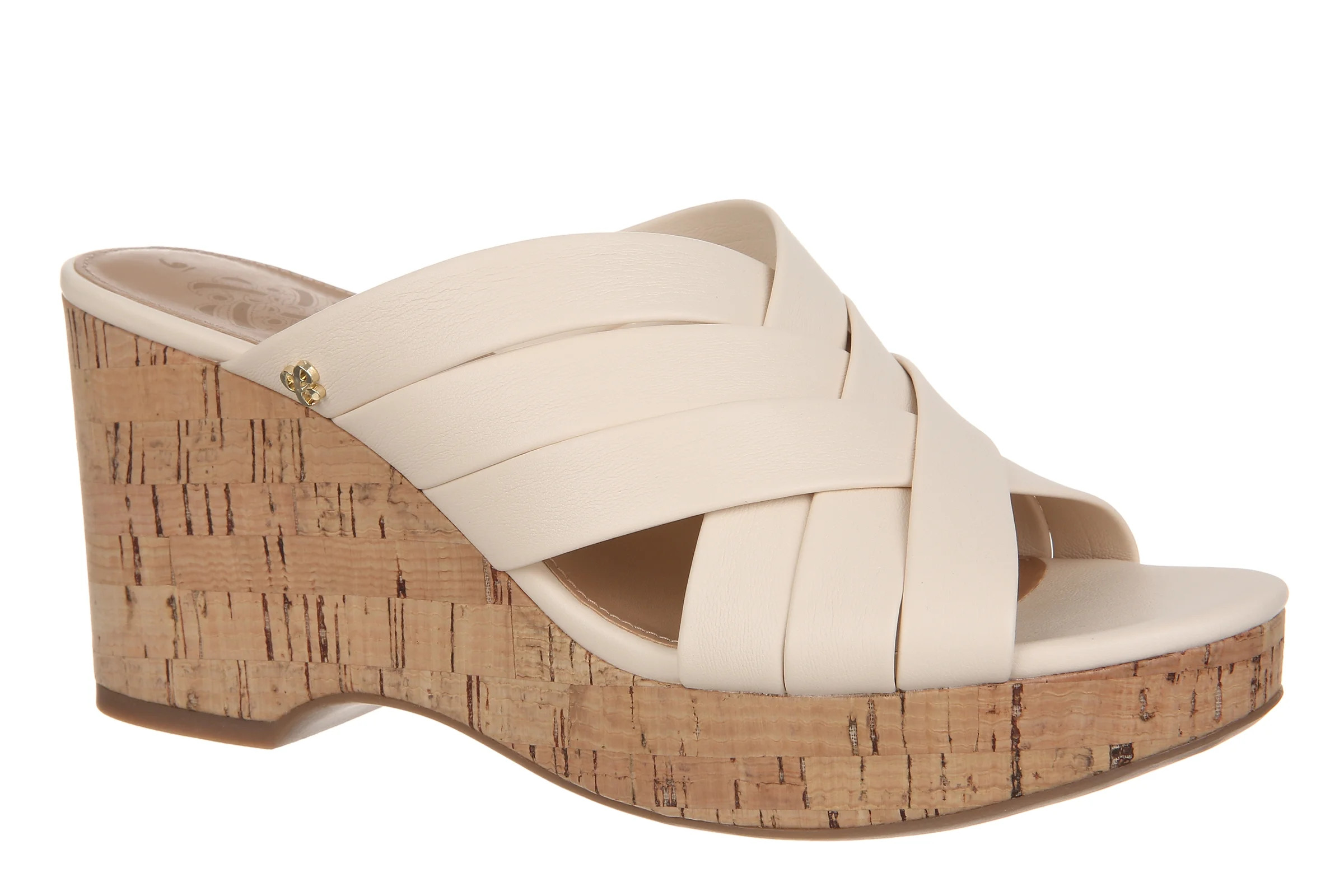 Sam & Libby Women's Cayla Slide Cork Wedge Sandal | Walmart (US)