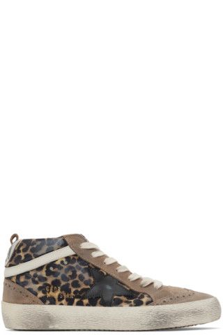 Golden Goose - Brown & Black Mid Star Classic Sneakers | SSENSE