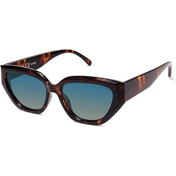 SOJOS Trendy Cute Cat Eye Polarized Sunglasses for Women Fashion Cateye Womens Sunnies SJ2237 | Amazon (CA)
