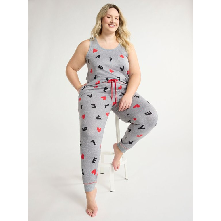 Joyspun Women's and Women’s Plus Hacci Knit Sleep Joggers, Sizes XS to 3X | Walmart (US)