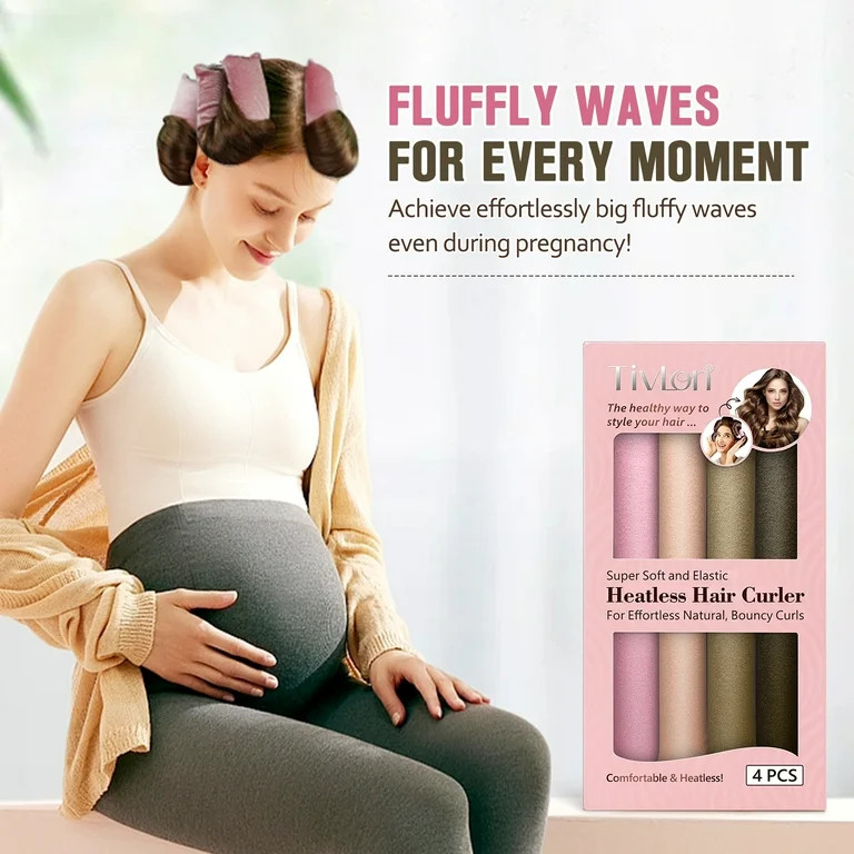 Juego de Rizos sin Calor Nocturnos – 4 Pzas de Rizos Flexibles sin Calor para Cabello Largo y C... | Walmart (US)