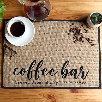 New Mungo Coffee Bar Mat - Coffee Bar Decor for Coffee Station - Coffee Bar Accessories for Coffe... | Amazon (US)