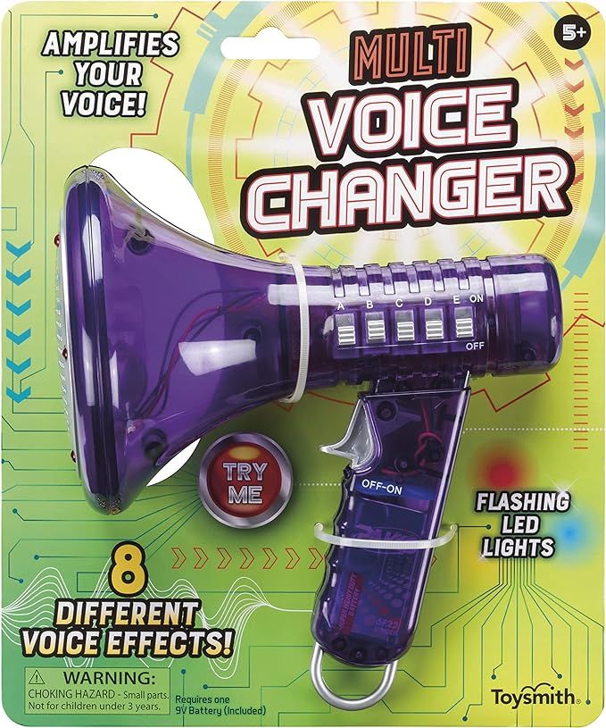 Toysmith Tech Gear Multi Voice Changer, Amplifies Voice With 8 Different Voice Effects, For Boys ... | Amazon (US)
