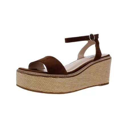 Steve Madden Womens Composed Leather Platform Sandals Brown 10 Medium (B M) | Walmart (US)