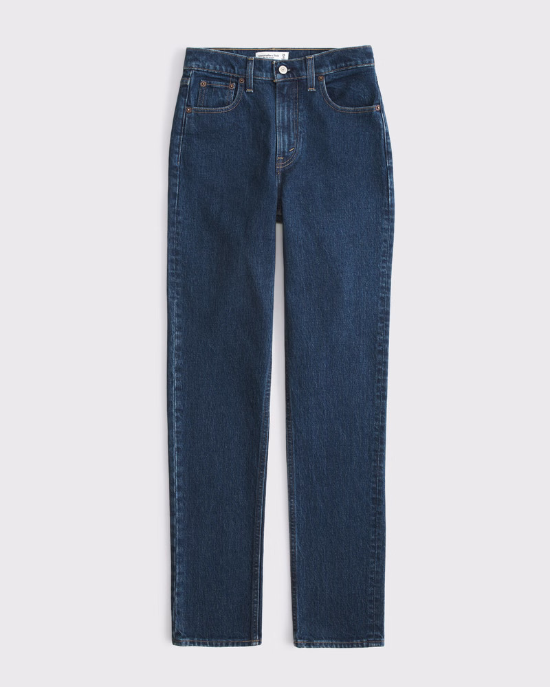 Women's Curve Love Ultra High Rise 90s Straight Jean | Women's Bottoms | Abercrombie.com | Abercrombie & Fitch (US)