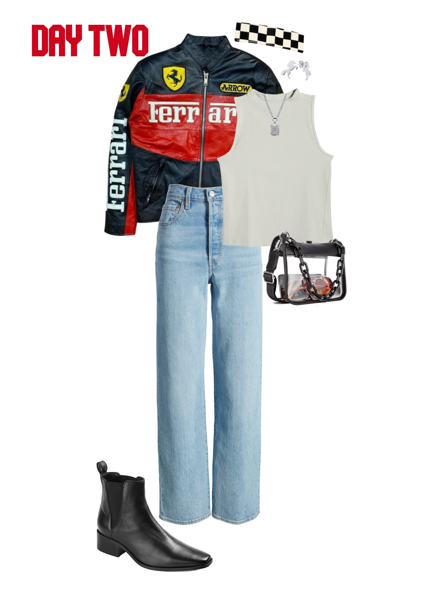 Styling my Ferrari fan client for an F1 Grand Prix in a few months. This is for day two and we wanted to keep the look casual and fun! 

#LTKsalealert #LTKshoecrush #LTKstyletip