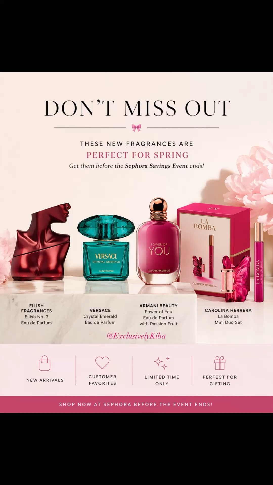 Don’t walk… RUN 🏃🏽‍♀️✨
These fragrances?! She’s THAT girl.

From soft + feminine to bold + unforgettable… this lineup is giving signature scent energy 💅🏽

And with the Sephora Savings Event ending soon, this is your sign to stock up, try something new, or finally grab what’s been sitting in your cart 👀

Trust me… you want to smell like luxury walking into every room 💕

🔗 Linked for you — go ahead and treat yourself.

#SephoraSavingsEvent
#PerfumeLover
#LuxuryFragrance
#SignatureScent
#FragranceCollection
#SmellExpensive
#BeautyDeals
#SephoraFinds
#FragranceObsessed
#LTKBeauty
#TikTokMadeMeBuyIt
#Over40Beauty
#ElevatedEveryday
#TreatYourself
#SpringFragrance

#LTKSaleAlert