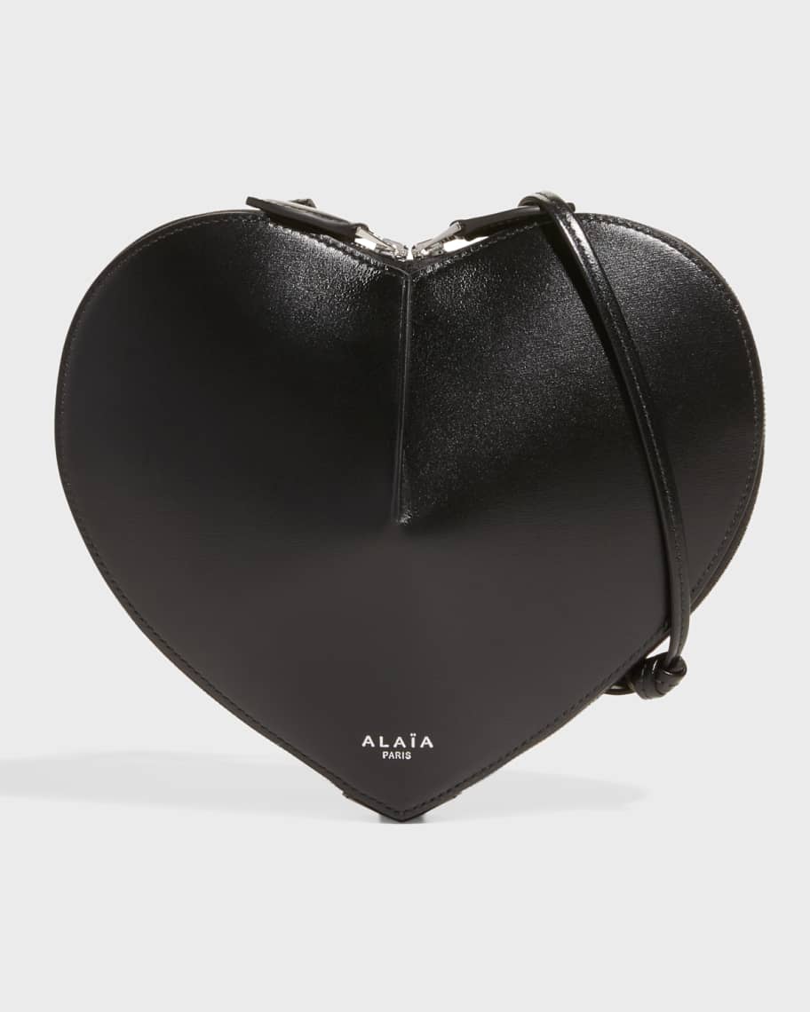 ALAIA Heart Leather Shoulder Bag | Neiman Marcus