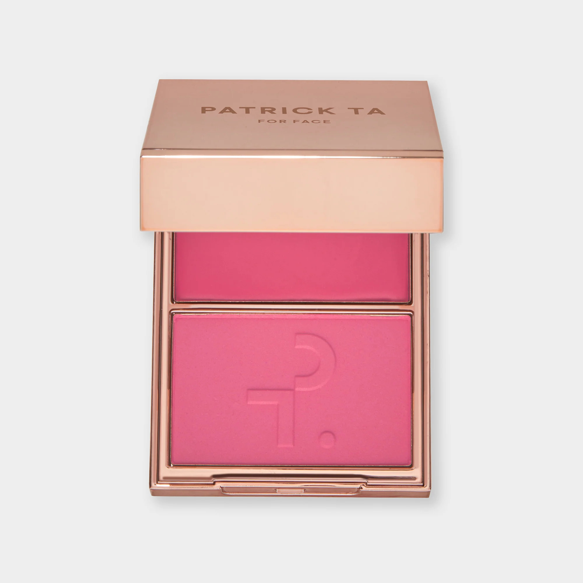 Major Headlines Double-Take Crème & Powder Blush Duo She's A Doll (Bright Neutral Pink) | Patrick Ta Beauty
