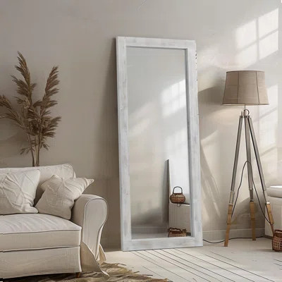 Rustic Farmhouse Full Length Mirror, Wood Floor Mirror, Free Standing Mirror Leaning Hanging Mirror, Long Mirror For Bedroom Living Room Cloakroom, We | Wayfair North America