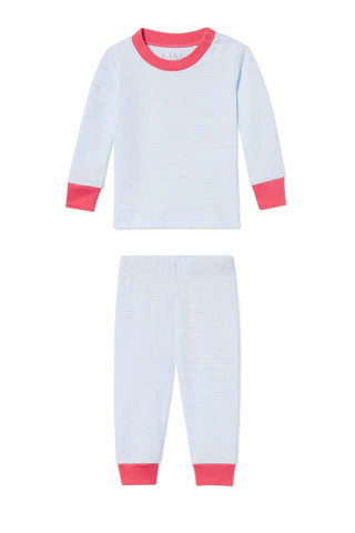Baby Long-Long Set in Nantucket | Lake Pajamas