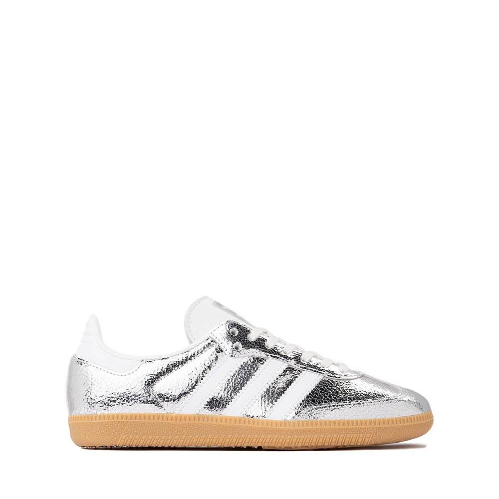 adidas Samba OG Athletic Shoe - Big Kid - Silver Metallic / Cloud White / Core White | Journeys