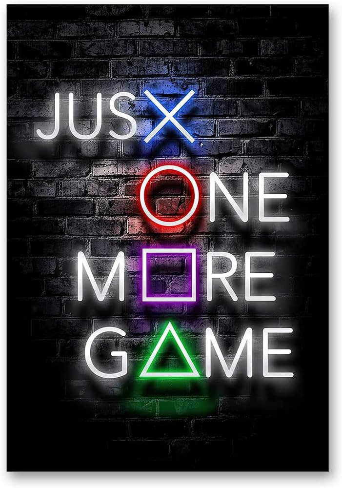 Game Room Canvas Wall Art Print Wall Art Print Wall Decor Prints Poster With Framed for Boy Room ... | Amazon (US)