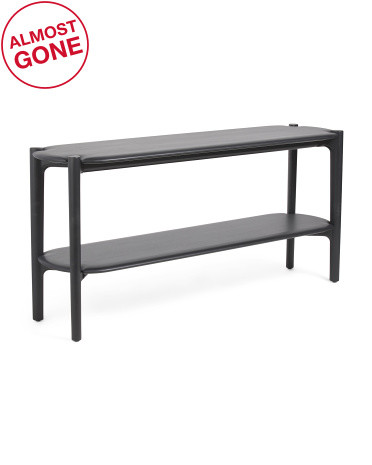 64x18x30.25 Harlow Solid Mahogany Wood Console Table | TJ Maxx