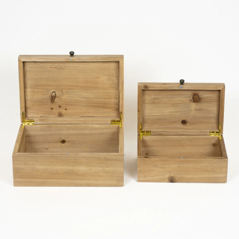 Wooden Box, Two Size Options | The Nested Fig