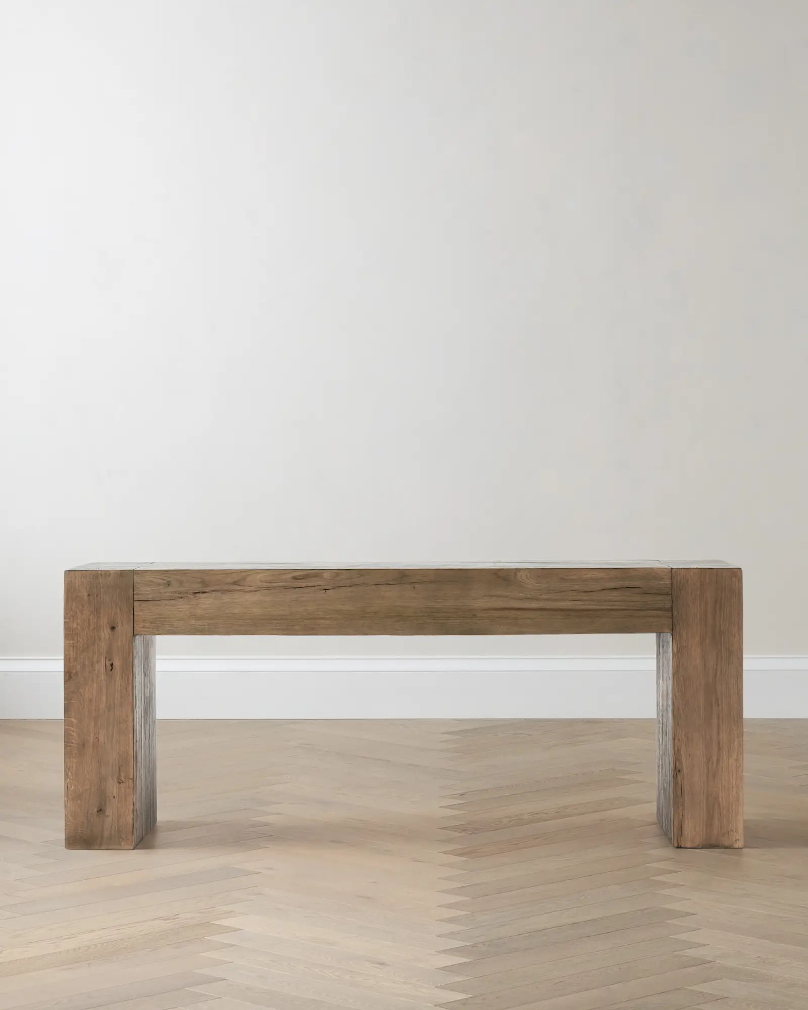 Reclaimed Oak Waterfall Console Table | Quince