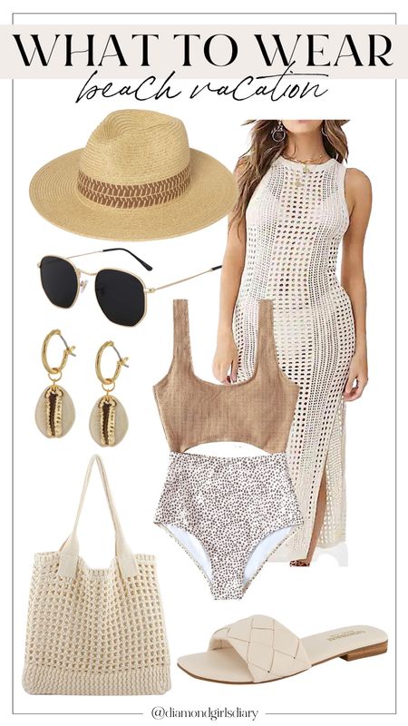 What to Wear | Beach Vacation | Vacation Outfits | Swimsuits | Bikini | Crochet Coverup | Beach Bag | Straw Purse | Amazon Fashion | Summer Outfits | Summer fashion | Straw Hat | Swim Coverups 

#LTKtravel #LTKswim #LTKstyletip