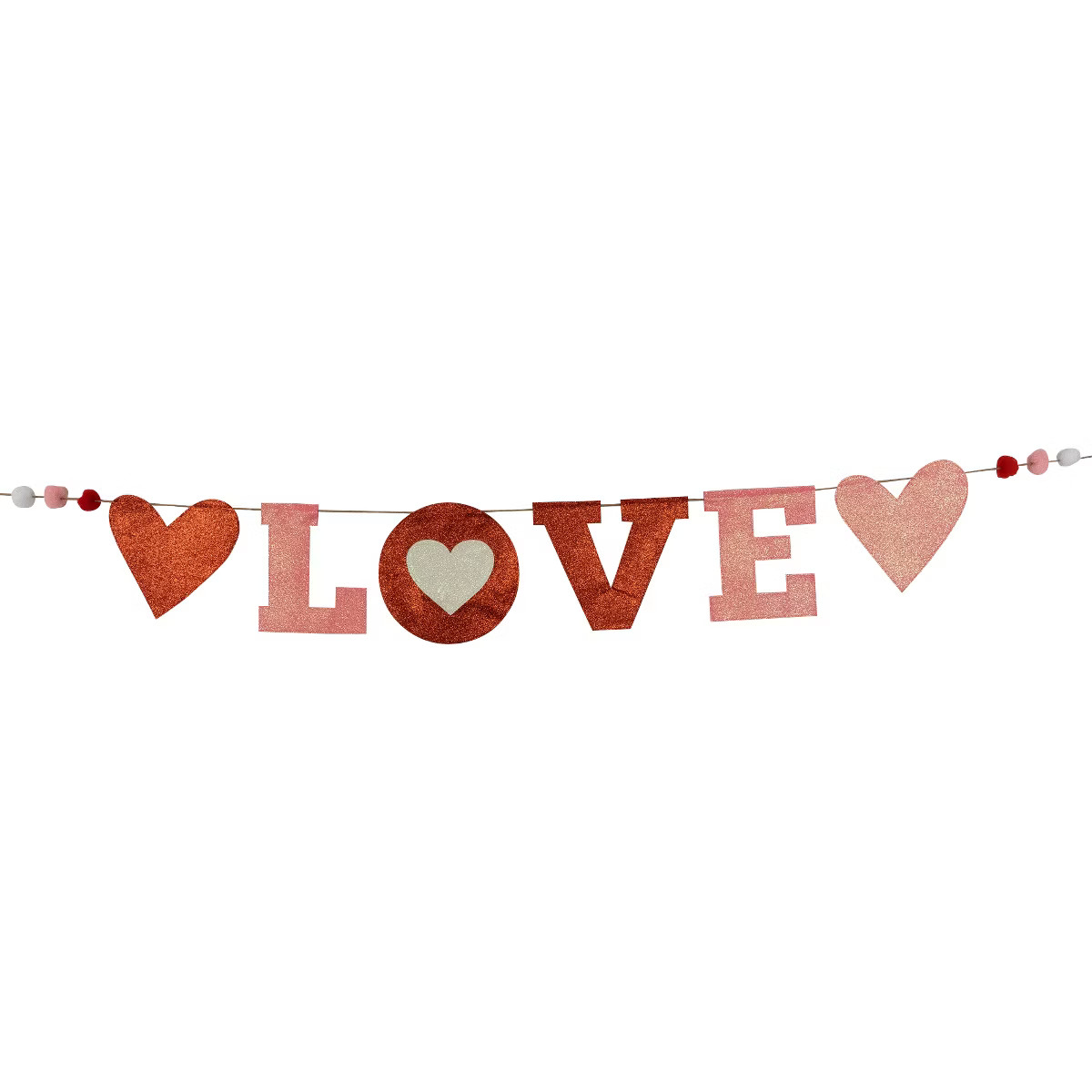 Northlight 5' Glittered "Love" Valentine's Day Wall Banner Decoration | Target