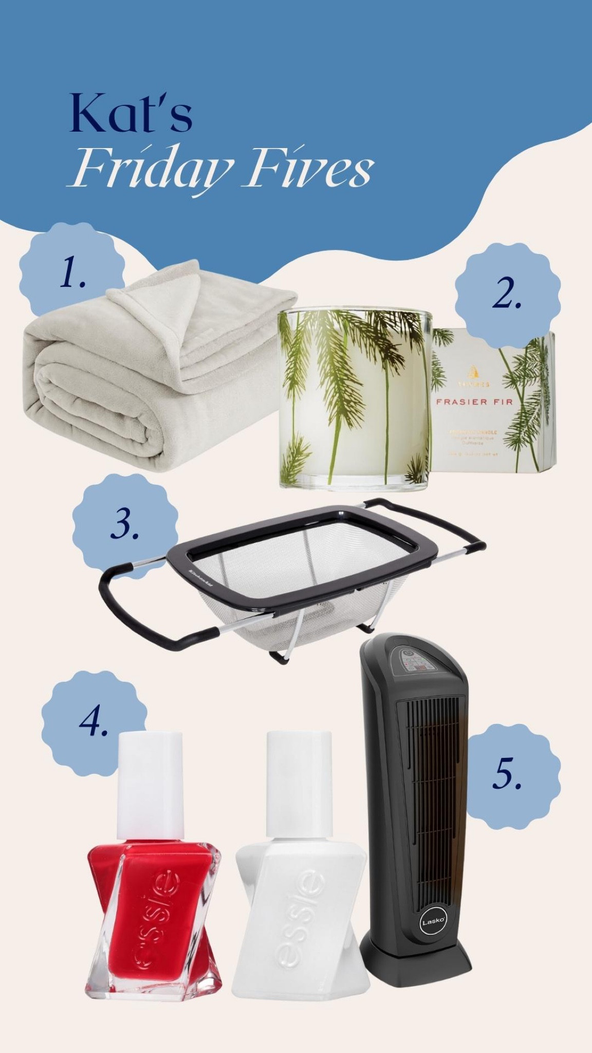 This week’s Friday Fives

#LTKHoliday #LTKCyberWeek #LTKGiftGuide