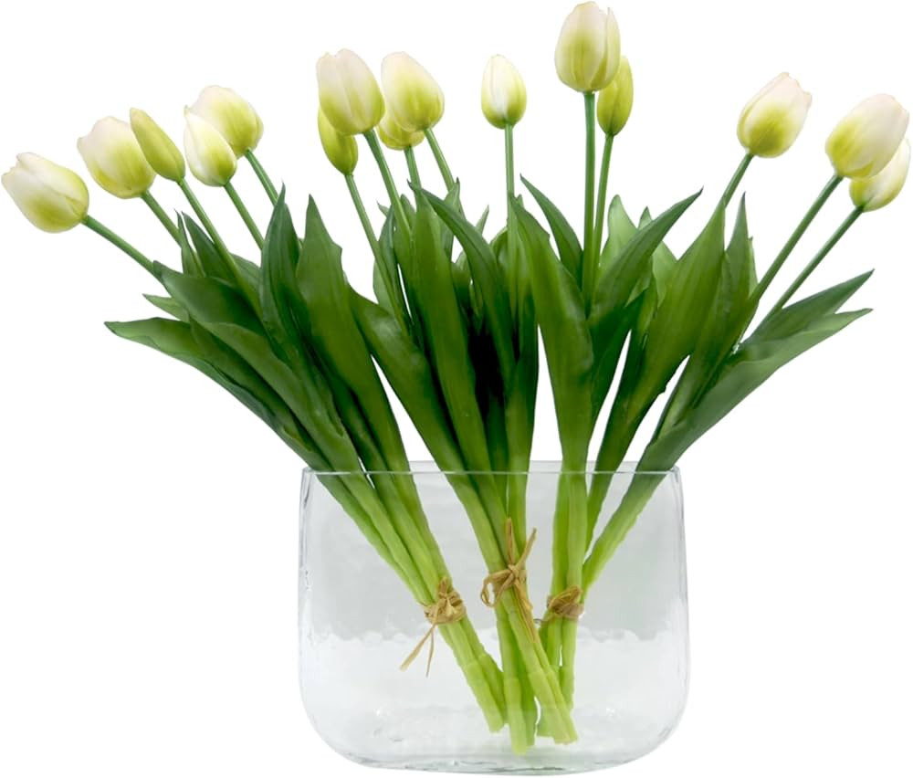 15pcs Artificial Tulips Flowers, Fake Tulips Real Touch, Faux Latex Bouquets, for Party Wedding H... | Amazon (CA)