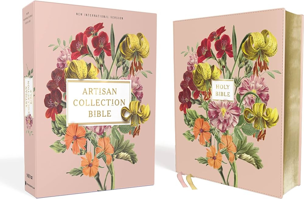 NIV, Artisan Collection Bible, Leathersoft, Blush Floral, Red Letter, Comfort Print | Amazon (US)