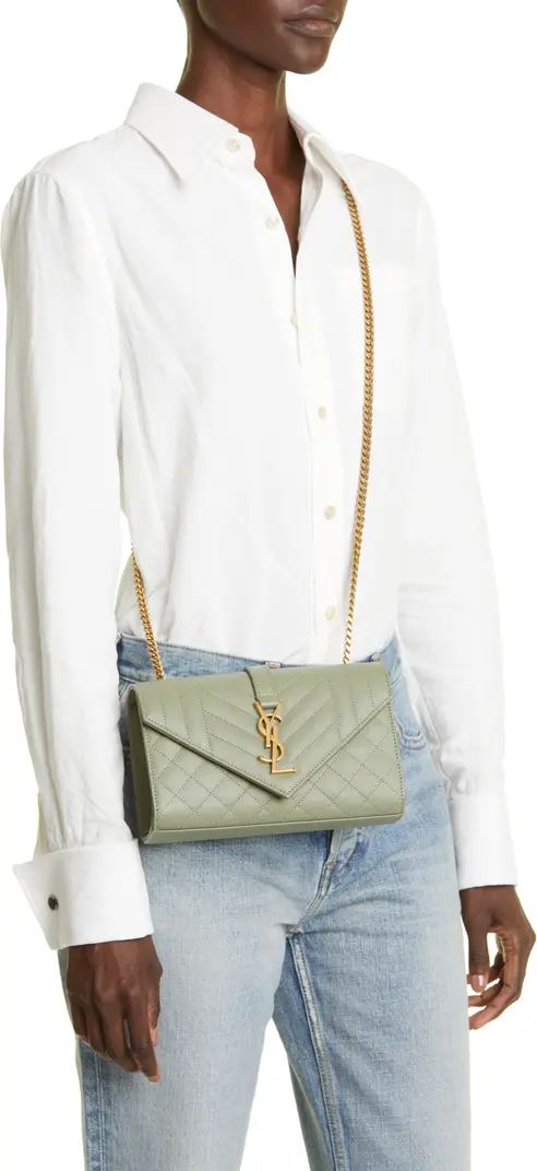 Small Monogramme Matelassé Quilted Calfskin Shoulder Bag | Nordstrom