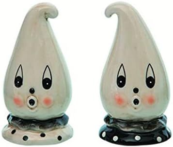 Transpac R0016 Two Assorted Johanna Parker Ghost Boo Salt & Pepper Shakers Halloween Decor | Amazon (US)