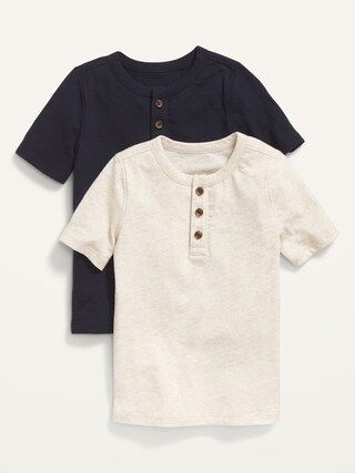 2-Pack Short-Sleeve Henley T-Shirt for Toddler Boys | Old Navy (US)