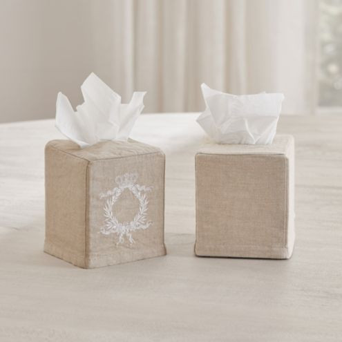 Embroidered Tissue Box Cover | Ballard Designs, Inc.