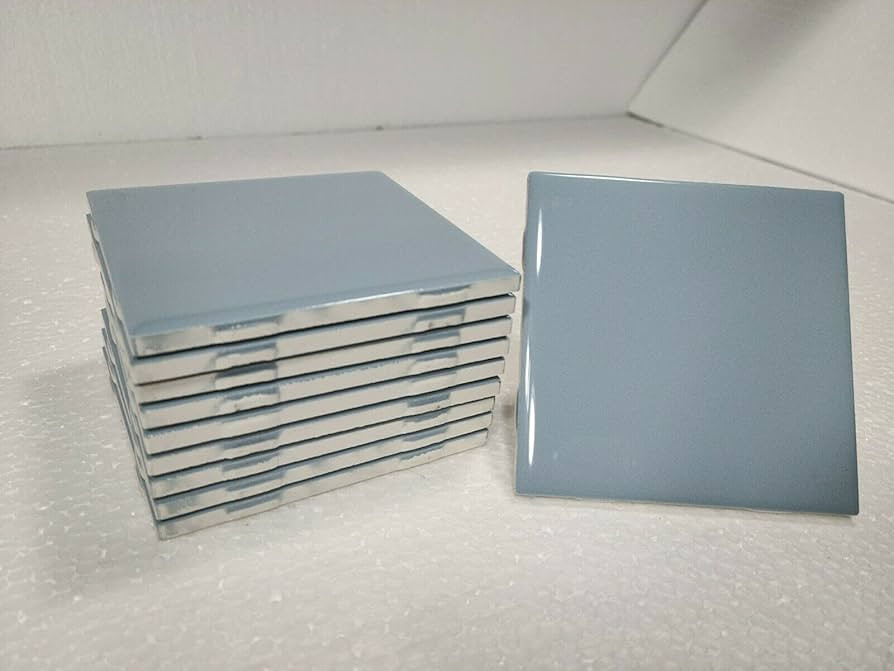 Blue Waterfall 4 in Ceramic Tile 4.25 inch Shower Bathroom Kitchen Backsplash Daltile Color 0169 ... | Amazon (US)