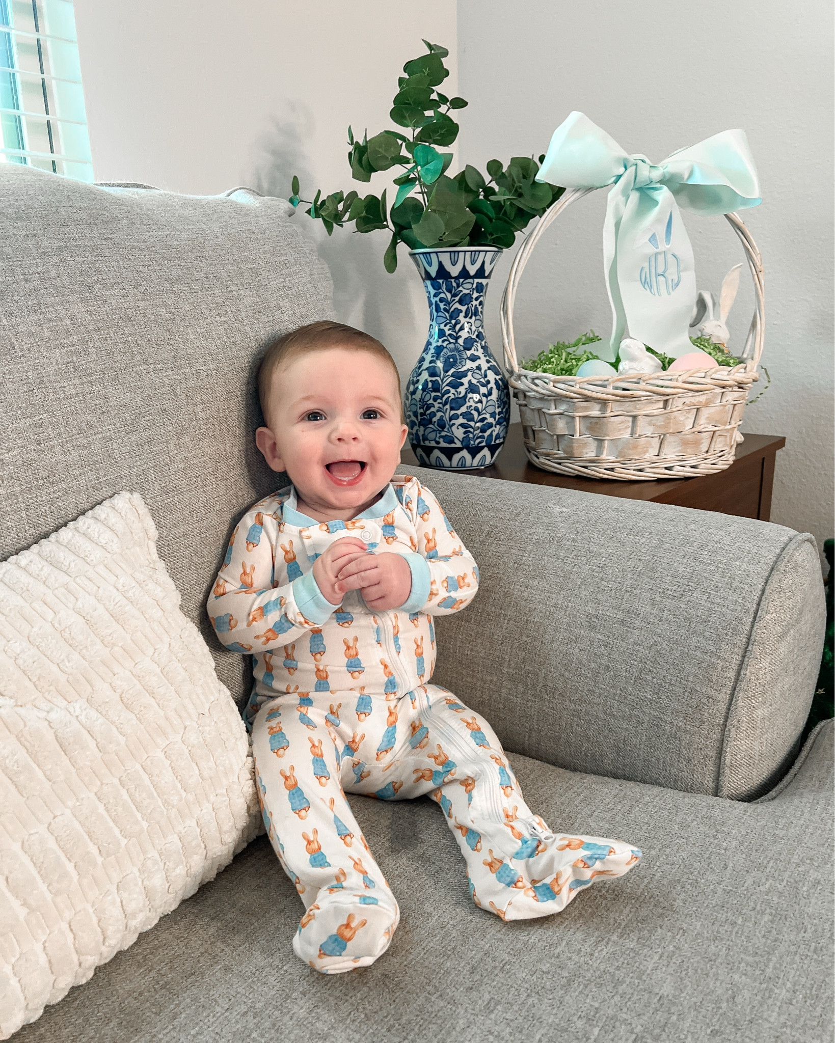 I don’t think you’re ready for this cuteness… @classicwhimsy’s new Easter collection just launched and it is filled of pastel preppy perfection! 🐰🩵 Walker looks so cute in all of these, I just can’t handle it 🙈 And you can monogram them! Swipe through to see his outfits 👉🏼 

Baby Easter outfit, baby spring outfit, baby bubble outfit, preppy baby boy outfits, preppy baby boy clothes

#LTKSeasonal #LTKBaby #LTKFindsUnder50