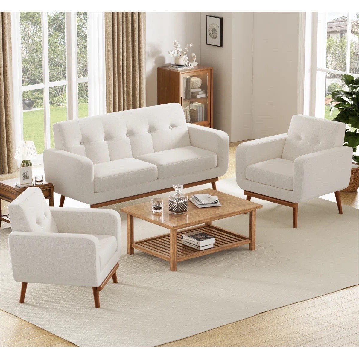 Featuring beautiful tufted upholstery and coordinated seating, this 3-piece set instantly elevates any living room, sitting room, or reading nook with its graceful design and welcoming feel. ON SALE and under $700.

Keywords:

* tufted loveseat set
* loveseat and armchair set
* 3 piece living room set
* tufted living room furniture
* polyester loveseat
* accent chair set
* elegant living room furniture
* classic sofa set
* traditional home décor
* comfortable seating
* conversation seating
* luxury-inspired furniture
* living room furniture set
* sophisticated home furnishings
* tufted upholstery furniture
* formal living room seating
* cozy reading nook furniture
* timeless furniture design

#LTKSaleAlert #LTKHome #LTKSeasonal