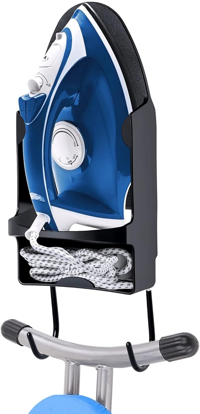Pensino Ironing Board Hanger Wall Mount Ironing Holder Heat Resistant Iron Hanger with Iron Board... | Amazon (US)