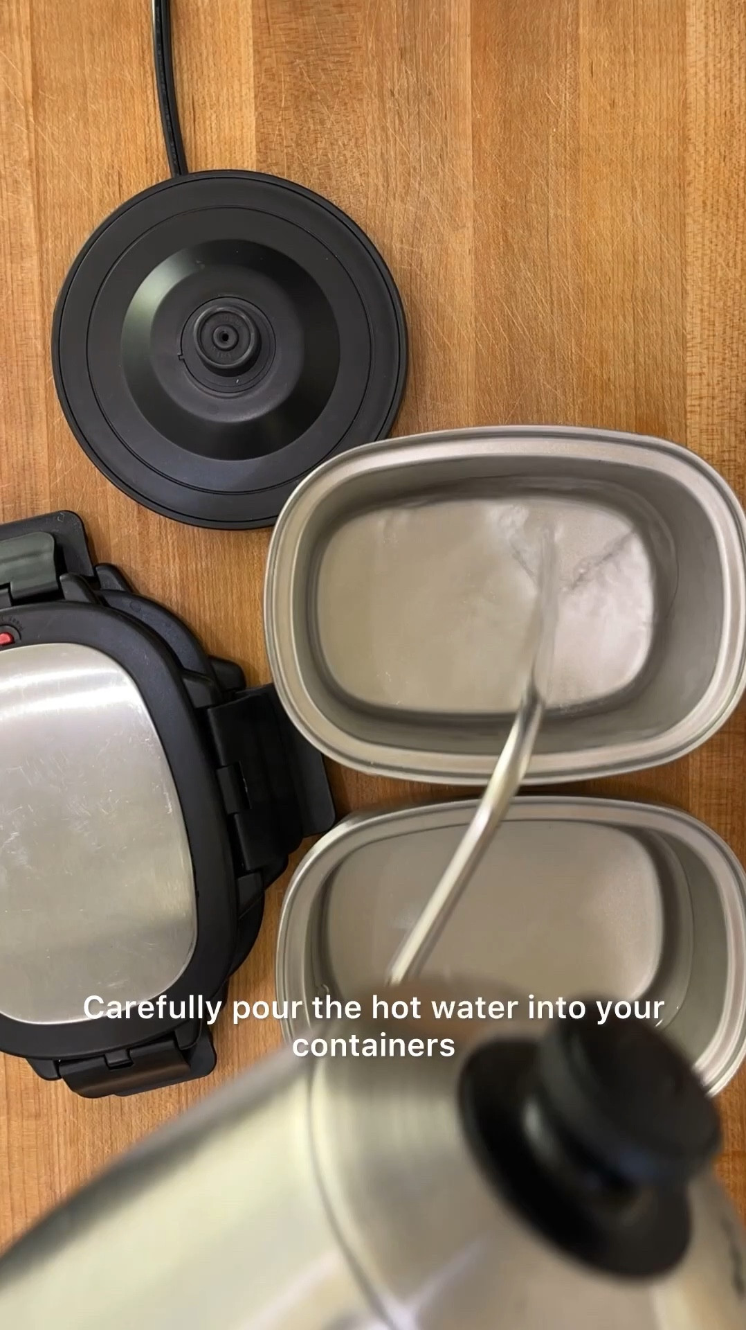 Back to school season is in full swing! This is how I pack hot lunches for my kids to take to school. It is a great way for me to stretch the buck by turning leftovers into meals my kids get excited for because it feels like a warm hug.

These stainless steel meal containers are full sized, fit to hold a meal large for an adult or 4th grader! I’m much prefer these to the small round soup thermoses because the openings to those containers are so narrow and they don’t hold enough food to keep a first grader   full. These large warm lunch containers come with a removable divider in case you want to have two separate components inside your hot lunchbox. 

• heat water to boiling, use a hot water kettle to save time
• warm your hot lunch containers with the hot water
• heat food to piping hot (it will cool to a safe warm temperature) 
• carefully empty the water and place hot food in your heated container 

Caution ⚠️  Be careful when handling hot water. Don’t do this with any containers that are not safe for high temp / boiling 212 degrees. These stainless steel containers are what I trust with hot water and my children’s hot food. ♥️

#LTKKids #LTKFamily #LTKHome