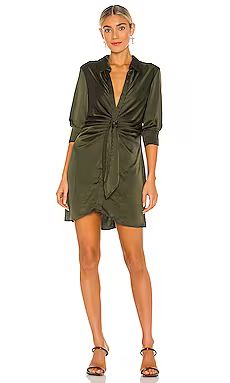 BB Dakota by Steve Madden Tie Curious Dress in Bottle Green from Revolve.com | Revolve Clothing (Global)