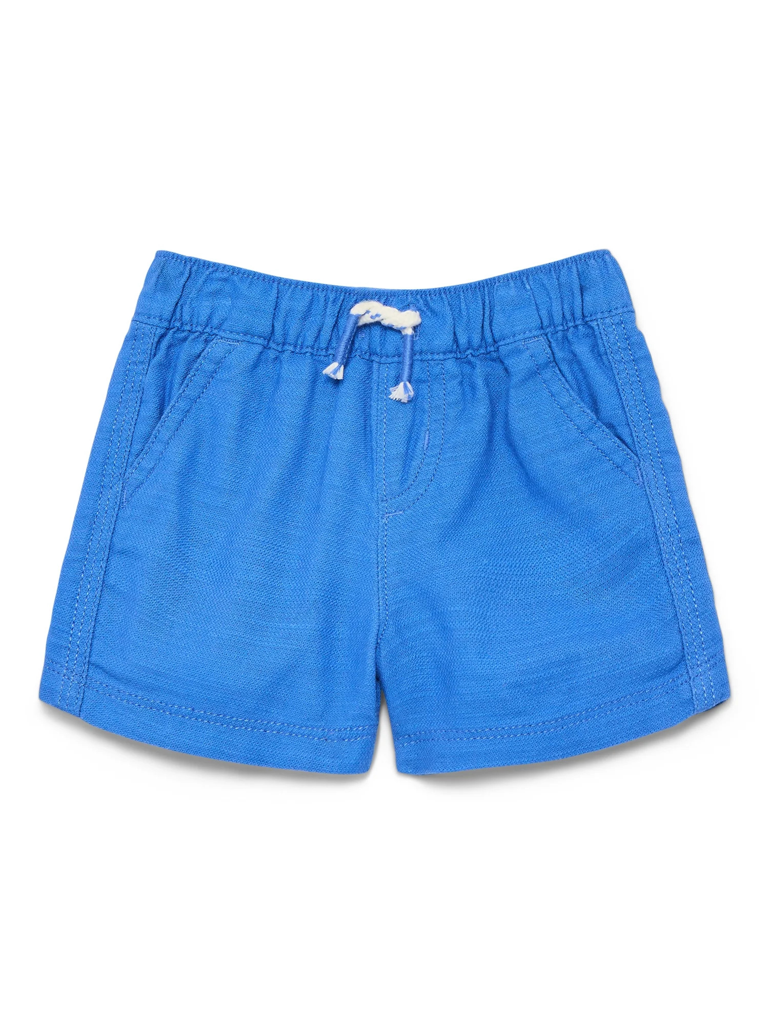Wonder Nation Baby Boys Cotton Twill Drawstring Shorts, Sizes 0M-24M | Walmart (US)